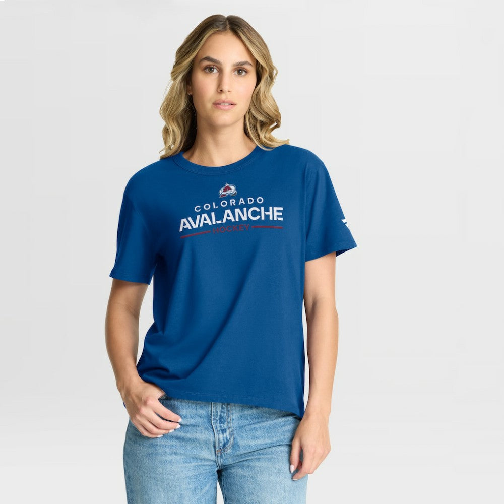 Colorado Avalanche Fanatics Women's Authentic Pro Primary T-Shirt - Blue T-shirts