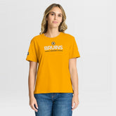 Boston Bruins Fanatics Women's Authentic Pro Primary T-Shirt - Gold T-shirts