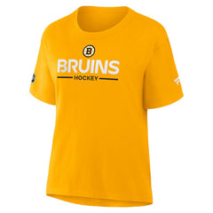 Boston Bruins Fanatics Women's Authentic Pro Primary T-Shirt - Gold T-shirts