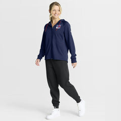 New York Rangers Fanatics Women's Authentic Pro Rink Raglan Full-Zip Hoodie - Navy Hoodies