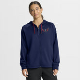 Washington Capitals Fanatics Women's Authentic Pro Rink Raglan Full-Zip Hoodie - Navy Hoodies