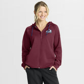 Colorado Avalanche Fanatics Women's Authentic Pro Rink Raglan Full-Zip Hoodie - Burgundy Hoodies