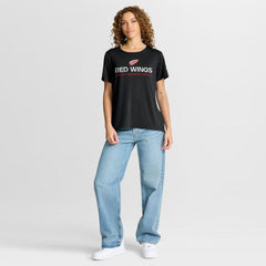 Detroit Red Wings Fanatics Women's Authentic Pro Rink Tech T-Shirt - Black T-shirts
