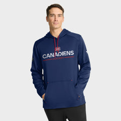 Montreal Canadiens Fanatics Authentic Pro Rink Hoodie - Navy Hoodies