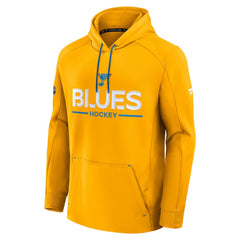 St. Louis Blues Fanatics Authentic Pro Rink Hoodie - Gold Hoodies