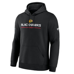 Chicago Blackhawks Fanatics Authentic Pro Primary Hoodie - Black Hoodies