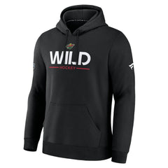 Minnesota Wild Fanatics Authentic Pro Primary Hoodie - Black Hoodies