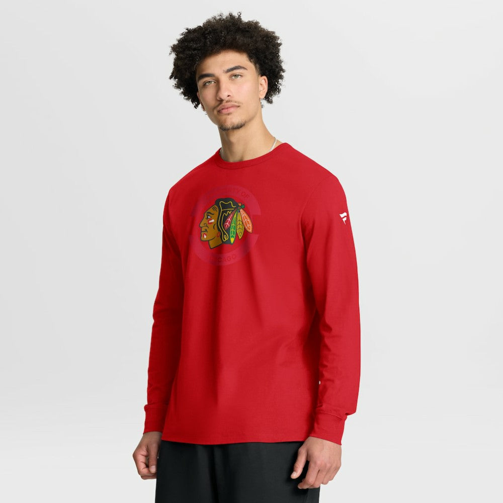 Chicago Blackhawks Fanatics Authentic Pro Property Of Practice Long Sleeve T-Shirt - Red T-shirts