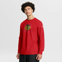 Chicago Blackhawks Fanatics Authentic Pro Property Of Practice Long Sleeve T-Shirt - Red T-shirts