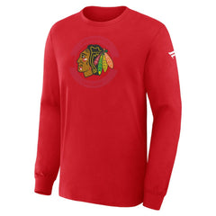 Chicago Blackhawks Fanatics Authentic Pro Property Of Practice Long Sleeve T-Shirt - Red T-shirts