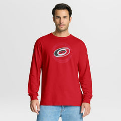 Carolina Hurricanes Fanatics Authentic Pro Property Of Practice Long Sleeve T-Shirt - Red T-shirts
