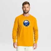 Buffalo Sabres Fanatics Authentic Pro Property Of Practice Long Sleeve T-Shirt - Gold T-shirts