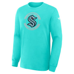 Seattle Kraken Fanatics Authentic Pro Property Of Practice Long Sleeve T-Shirt - Light Blue T-shirts