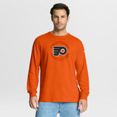 Philadelphia Flyers Fanatics Authentic Pro Property Of Practice Long Sleeve T-Shirt - Orange T-shirts
