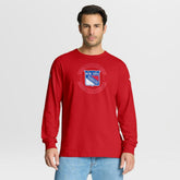 New York Rangers Fanatics Authentic Pro Property Of Practice Long Sleeve T-Shirt - Red T-shirts