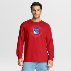 New York Rangers Fanatics Authentic Pro Property Of Practice Long Sleeve T-Shirt - Red T-shirts