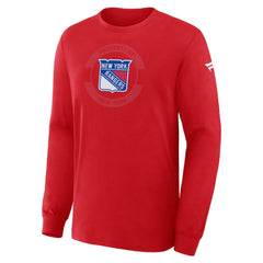 New York Rangers Fanatics Authentic Pro Property Of Practice Long Sleeve T-Shirt - Red T-shirts