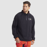 Philadelphia Flyers Fanatics Authentic Pro Rink Raglan Quarter-Zip Pullover - Black Pullover