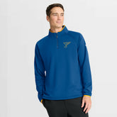 St. Louis Blues Fanatics Authentic Pro Rink Raglan Quarter-Zip Pullover - Blue Pullover