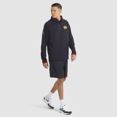 Chicago Blackhawks Fanatics Authentic Pro Rink Raglan Quarter-Zip Pullover - Black Pullover