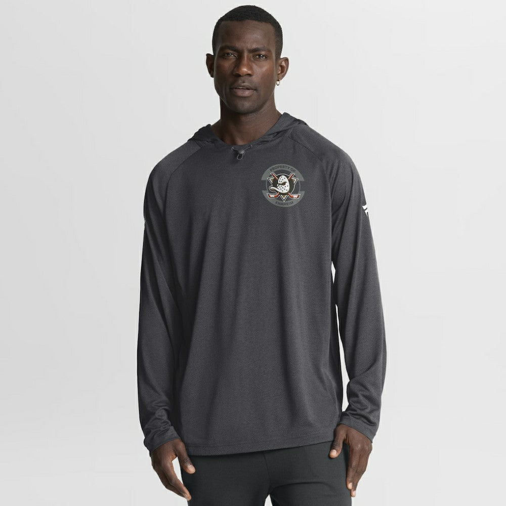 Anaheim Ducks Fanatics Authentic Pro Rink Hoodie - Charcoal Hoodies