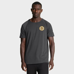 Boston Bruins Fanatics Authentic Pro Rink Raglan Performance T-Shirt - Charcoal T-shirts