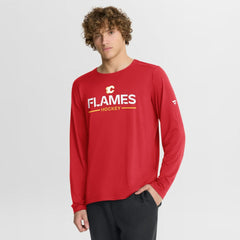Calgary Flames Fanatics Authentic Pro Rink Tech Long Sleeve T-Shirt - Red T-shirts