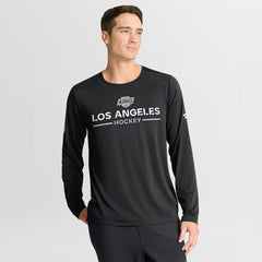 Los Angeles Kings Fanatics Authentic Pro Rink Tech Long Sleeve T-Shirt - Black T-shirts