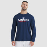New York Rangers Fanatics Authentic Pro Rink Tech Long Sleeve T-Shirt - Navy T-shirts