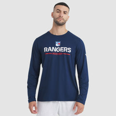 New York Rangers Fanatics Authentic Pro Rink Tech Long Sleeve T-Shirt - Navy T-shirts