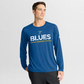 St. Louis Blues Fanatics Authentic Pro Rink Tech Long Sleeve T-Shirt - Blue T-shirts