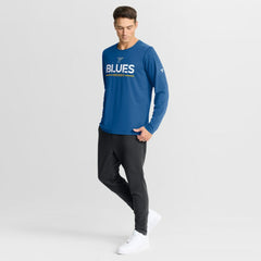 St. Louis Blues Fanatics Authentic Pro Rink Tech Long Sleeve T-Shirt - Blue T-shirts