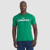Vancouver Canucks Fanatics Authentic Pro Rink Tech T-Shirt - Green T-shirts