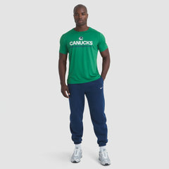 Vancouver Canucks Fanatics Authentic Pro Rink Tech T-Shirt - Green T-shirts
