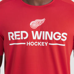 Detroit Red Wings Fanatics Authentic Pro Rink Tech T-Shirt - Red T-shirts