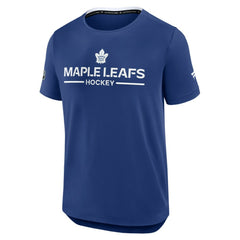 Toronto Maple Leafs Fanatics Authentic Pro Rink Tech T-Shirt - Blue T-shirts
