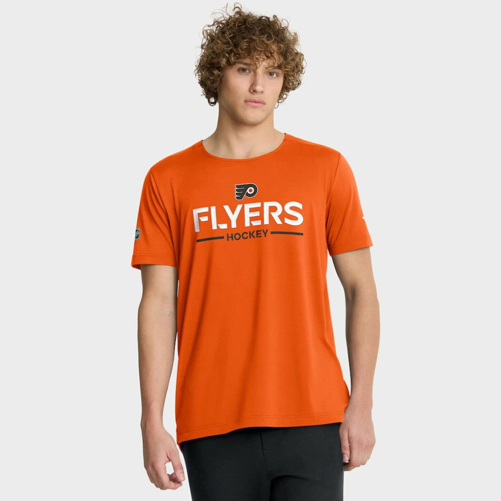 Philadelphia Flyers Fanatics Authentic Pro Rink Tech T-Shirt - Orange T-shirts