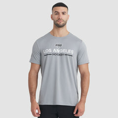 Los Angeles Kings Fanatics Authentic Pro Rink Tech T-Shirt - Gray T-shirts