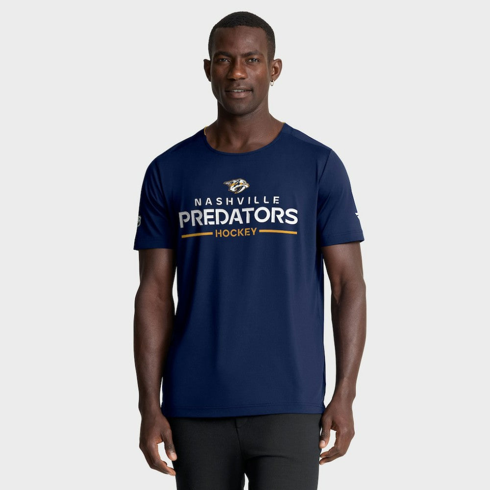 Nashville Predators Fanatics Authentic Pro Rink Tech T-Shirt - Navy T-shirts