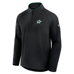 Dallas Stars Fanatics Authentic Pro Rink Training Quarter-Zip Pullover - Black Pullover