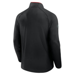 Detroit Red Wings Fanatics Authentic Pro Rink Training Quarter-Zip Pullover - Black Pullover
