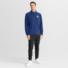 Toronto Maple Leafs Fanatics Authentic Pro Rink Training Quarter-Zip Pullover - Blue Pullover