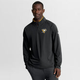 Pittsburgh Penguins Fanatics Authentic Pro Rink Training Quarter-Zip Pullover - Black Pullover