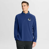 Vancouver Canucks Fanatics Authentic Pro Rink Training Quarter-Zip Pullover - Blue Pullover
