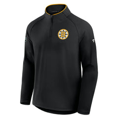 Boston Bruins Fanatics Authentic Pro Rink Training Quarter-Zip Pullover - Black Pullover