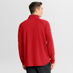 Chicago Blackhawks Fanatics Authentic Pro Rink Training Centennial Raglan Quarter-Zip Pullover - Red Pullover