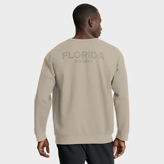 Florida Panthers Fanatics Authentic Pro Road Tri-Blend Sweatshirt - Tan Sweatshirts