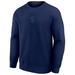 Seattle Kraken Fanatics Authentic Pro Road Tri-Blend Sweatshirt - Deep Sea Blue Sweatshirts