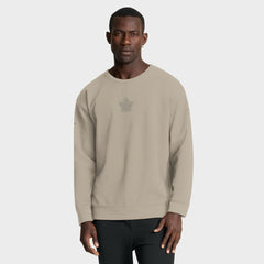 Toronto Maple Leafs Fanatics Authentic Pro Road Tri-Blend Sweatshirt - Tan Sweatshirts