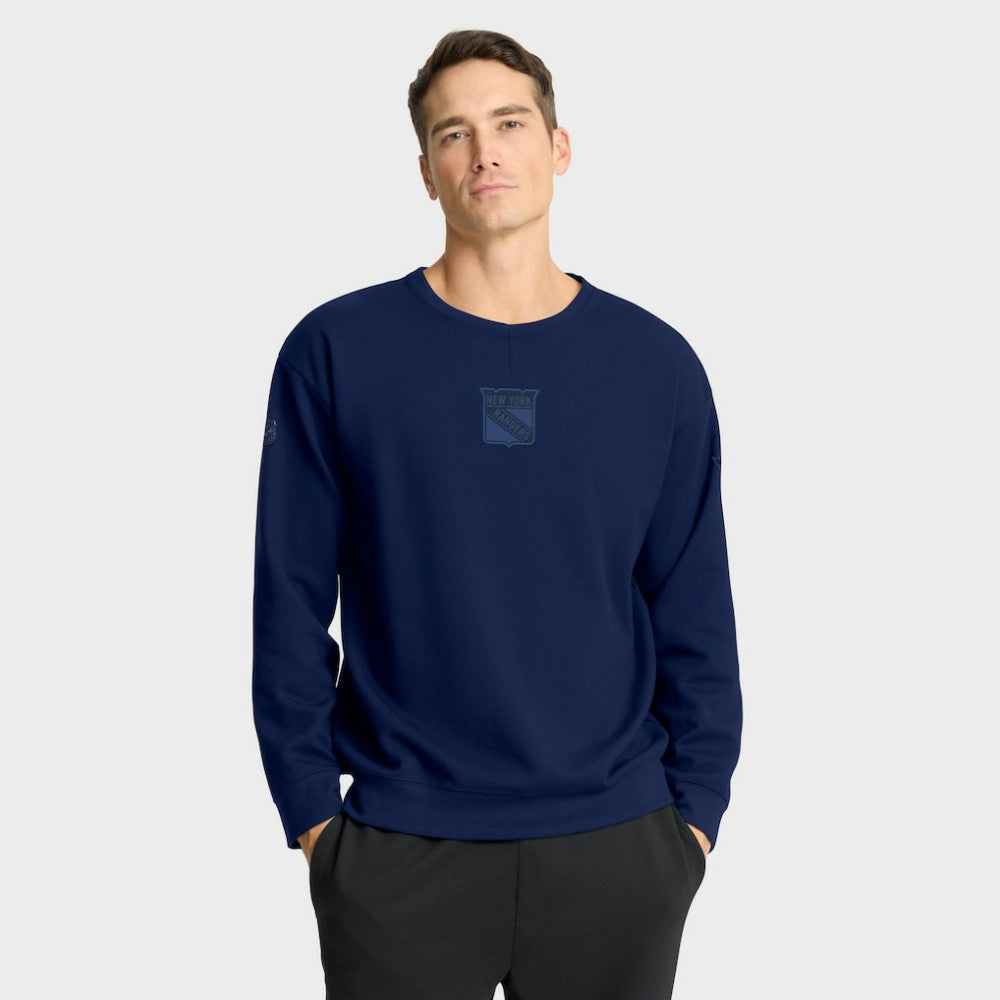 New York Rangers Fanatics Authentic Pro Road Tri-Blend Sweatshirt - Navy Sweatshirts